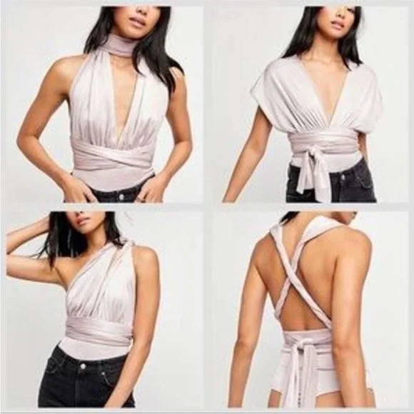 NWT Free People 100 Ways Convertible Bodysuit - Picture 4 of 4